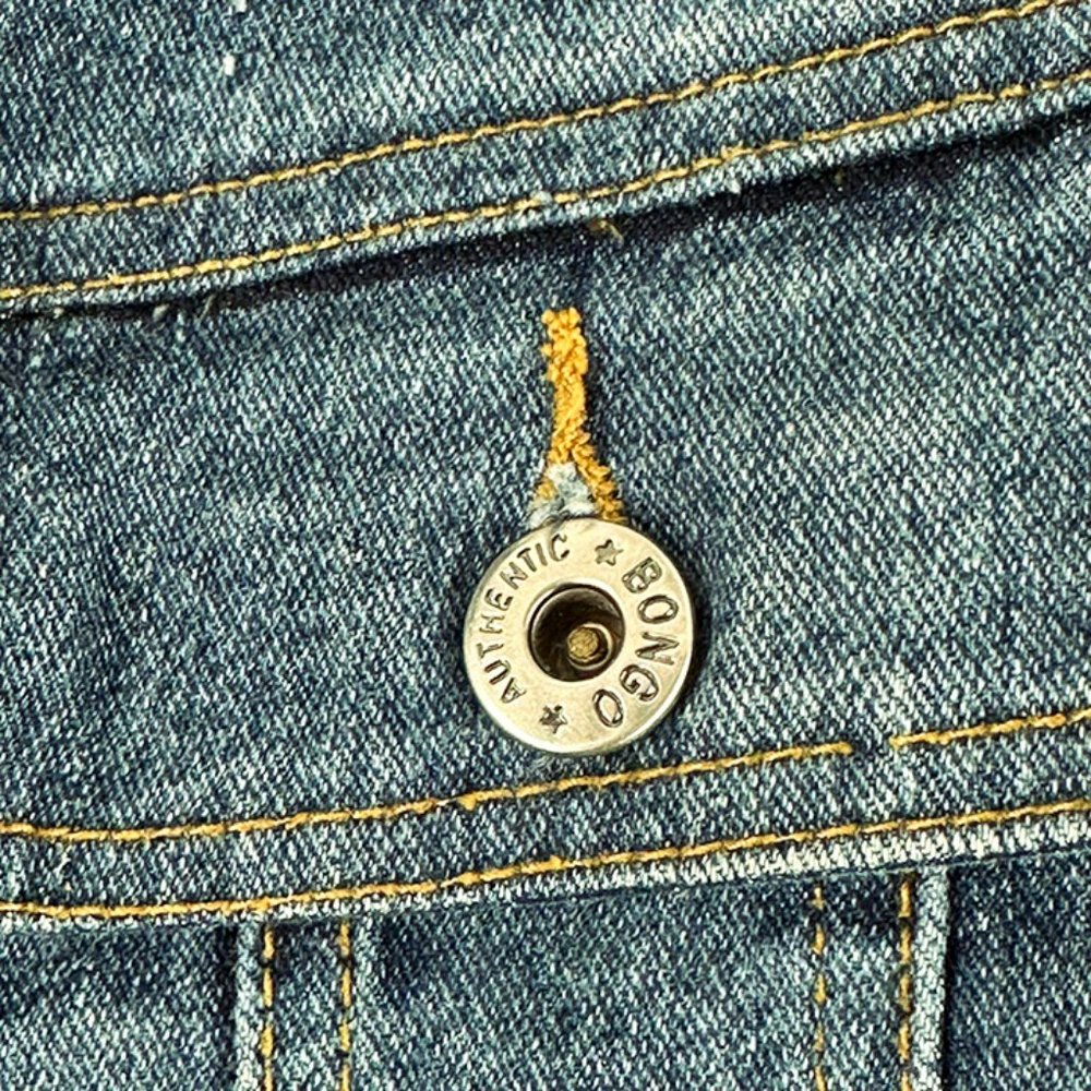 Bongo Button Front Denim Jacket Junior Size 11 - image 4